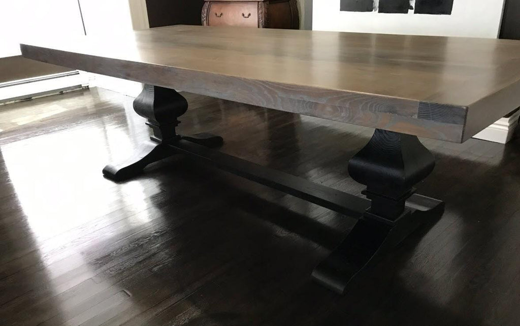 Wooden Trestle Table Leg - Standard Table Base - Fractal Designs Inc