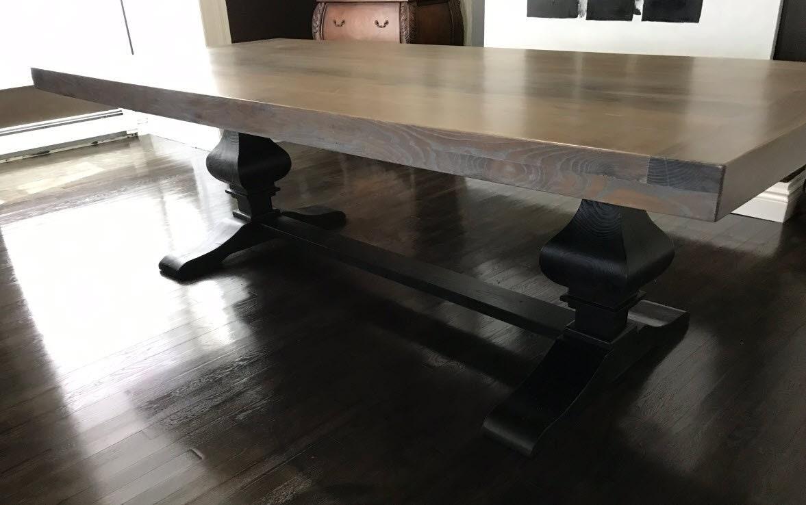 Wooden Trestle Table Leg - Standard Table Base - Fractal Designs Inc
