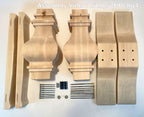 Wooden Trestle Table Leg - Standard Table Base - Fractal Designs Inc