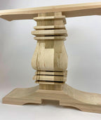 Wooden Trestle Table Leg - Chunky Trestle Base - Fractal Designs Inc