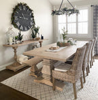 Wooden Trestle Table Leg - Chunky Trestle Base - Fractal Designs Inc
