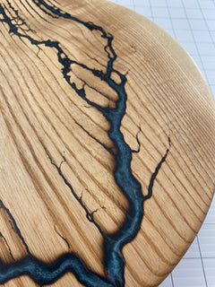 13" Wood Lazy Susan - Kitchen Turntable - Fractal Designs Inc