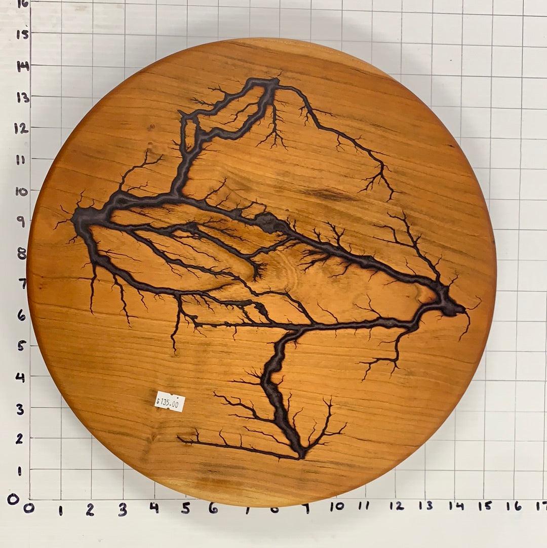 14.5" Wood Lazy Susan - Kitchen Turntable Table Serveware - Fractal Designs Inc