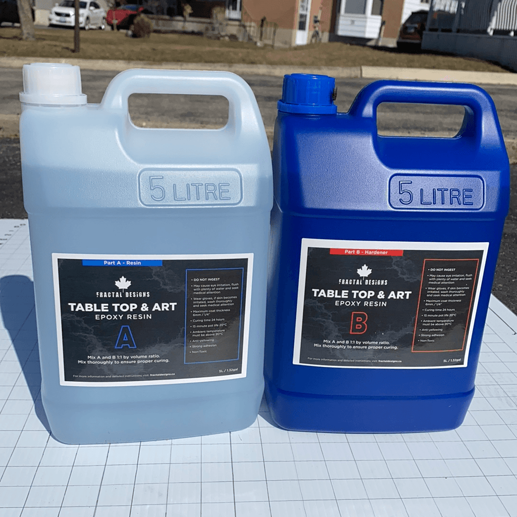 Table Top & Art epoxy 1:1 ratio (Price per 10L kit) - Fractal Designs Inc