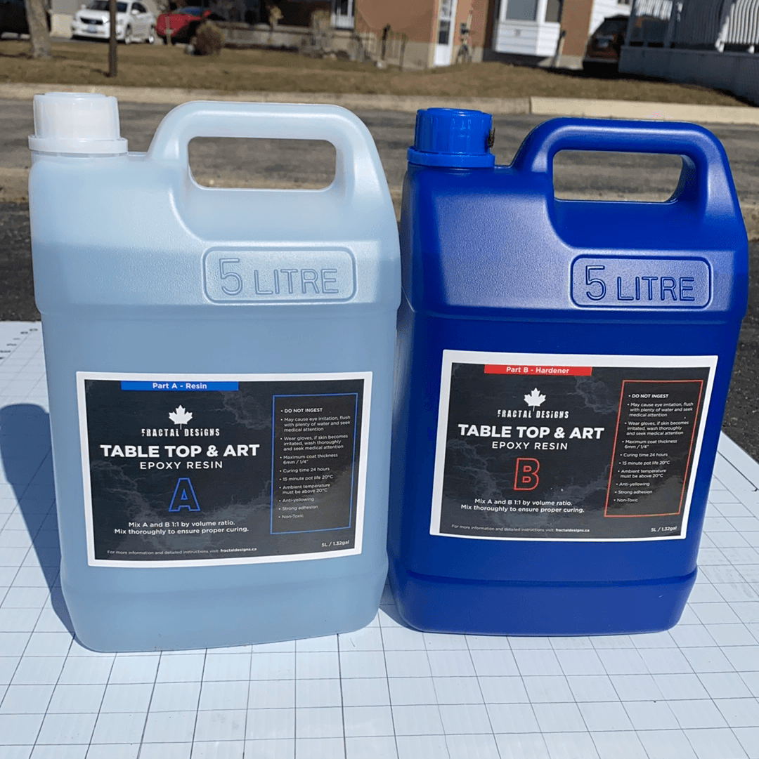 Table Top & Art epoxy 1:1 ratio (Price per 10L kit) - Fractal Designs Inc