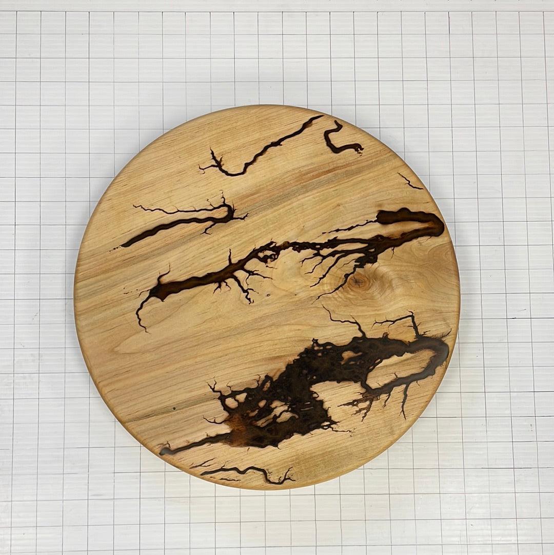 15" Wood Lazy Susan - Kitchen Turntable Table Serveware - Fractal Designs Inc