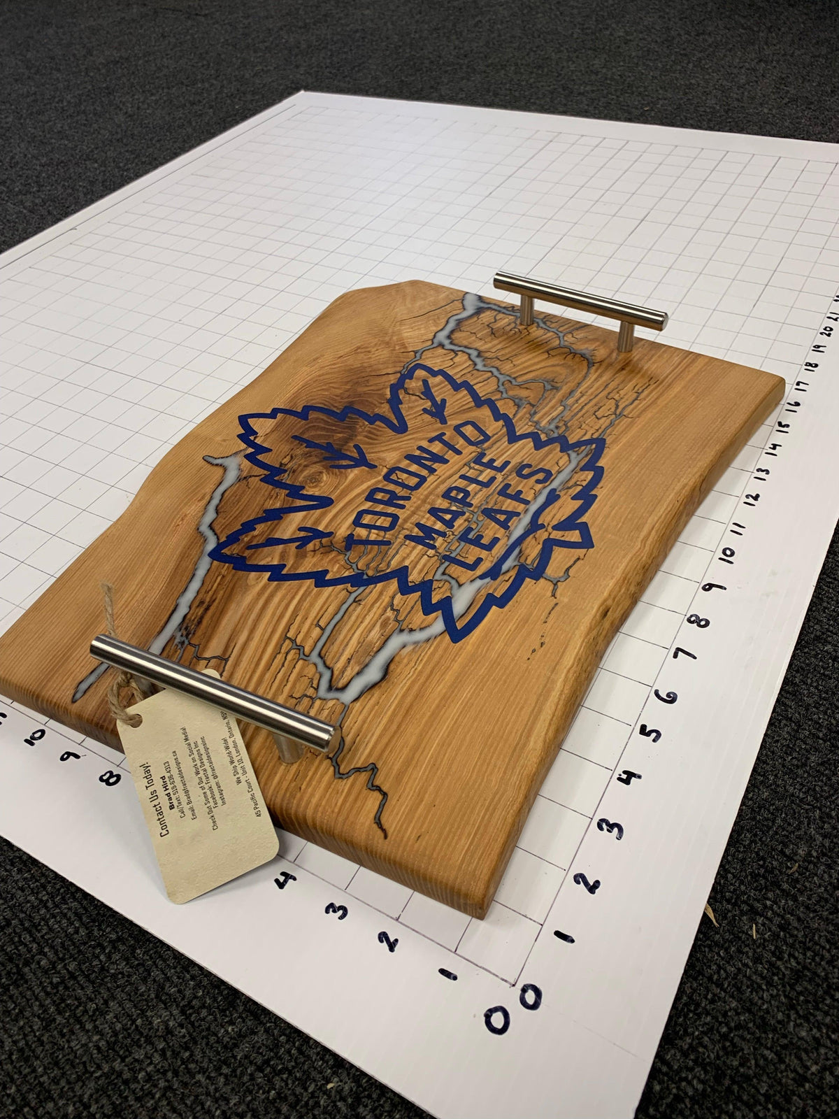 Custom Toronto Maple Leafs Charcuterie Board - Fractal Designs Inc