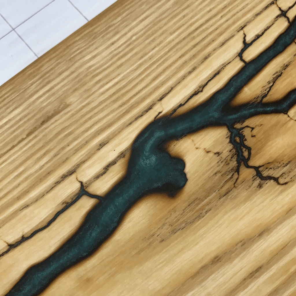 Wood Charcuterie Board Serveware With Handle - Fractal Designs Inc