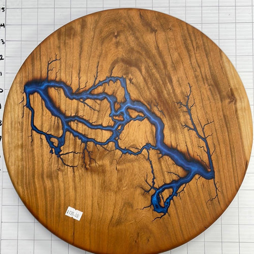14" Wood Lazy Susan - Kitchen Turntable Table Serveware - Fractal Designs Inc