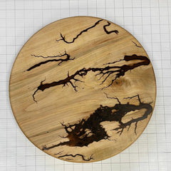 15" Wood Lazy Susan - Kitchen Turntable Table Serveware - Fractal Designs Inc