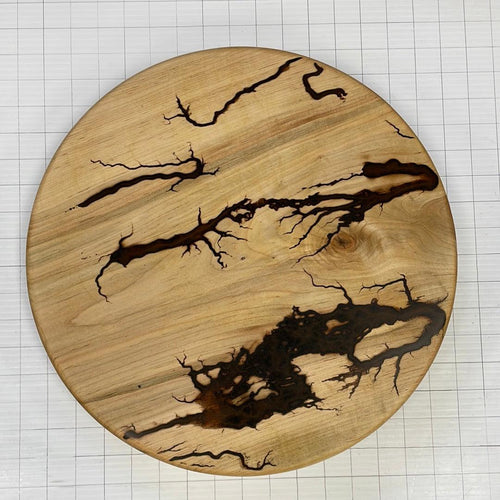 15" Wood Lazy Susan - Kitchen Turntable Table Serveware - Fractal Designs Inc