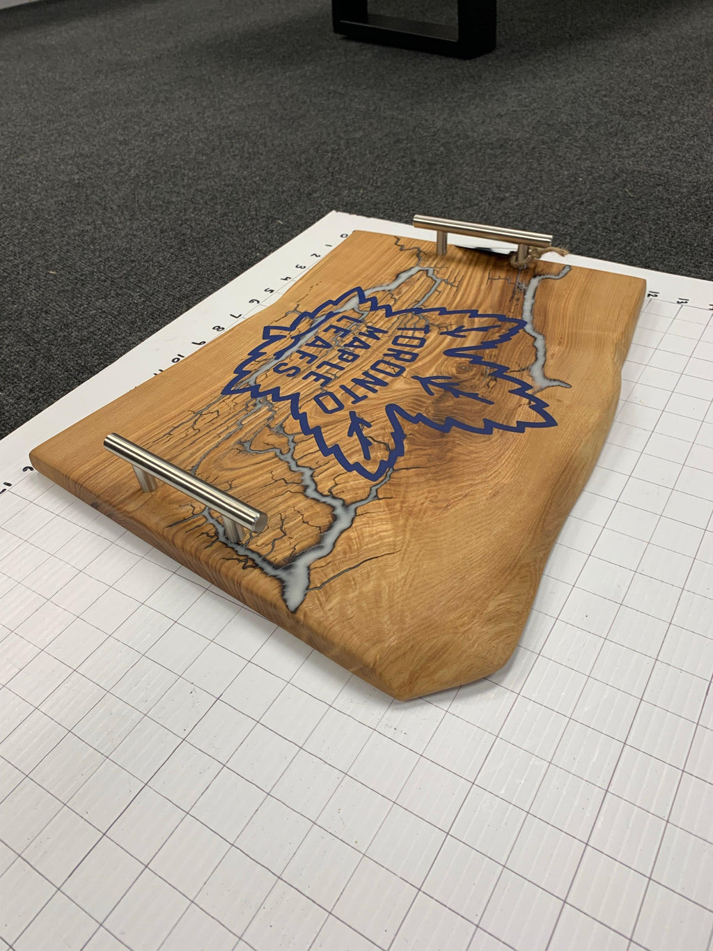 Custom Toronto Maple Leafs Charcuterie Board - Fractal Designs Inc