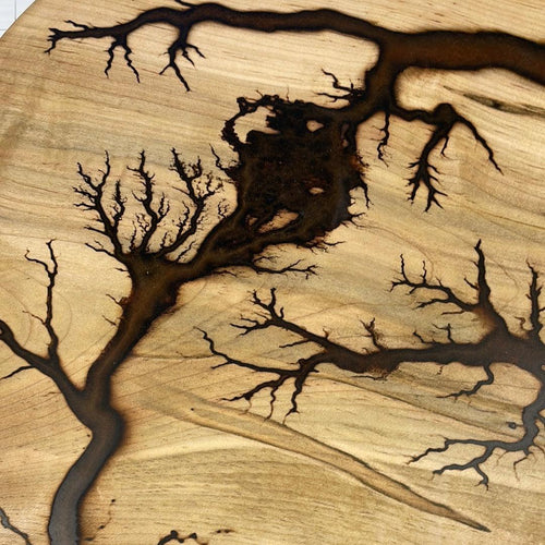 14" Wood Lazy Susan - Kitchen Turntable Table Serveware - Fractal Designs Inc