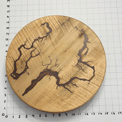 15" Wood Lazy Susan - Kitchen Turntable Table Serveware - Fractal Designs Inc