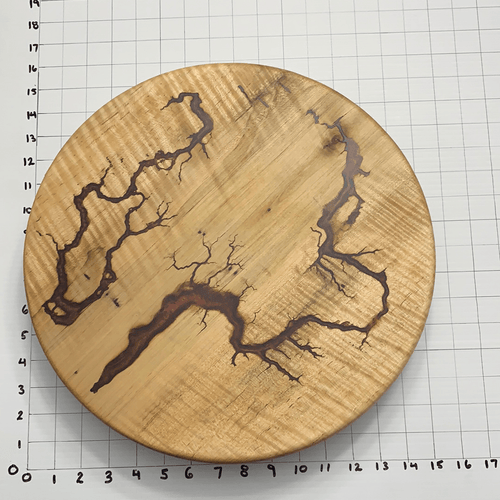 15" Wood Lazy Susan - Kitchen Turntable Table Serveware - Fractal Designs Inc