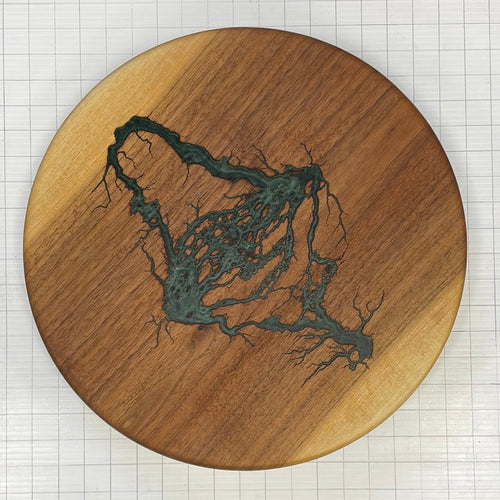 16" Wood Lazy Susan - Kitchen Turntable Table Serveware - Fractal Designs Inc