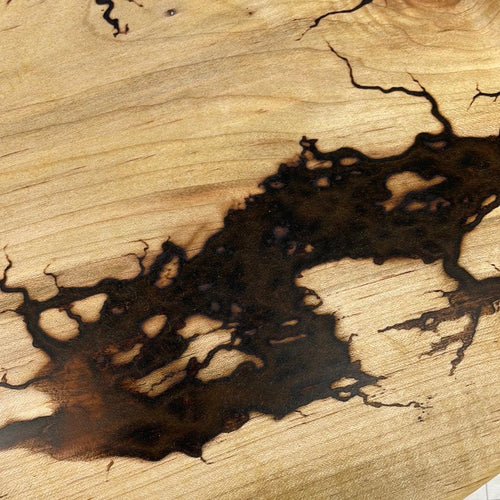 15" Wood Lazy Susan - Kitchen Turntable Table Serveware - Fractal Designs Inc