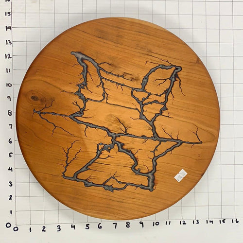 14" Wood Lazy Susan - Kitchen Turntable Table Serveware - Fractal Designs Inc