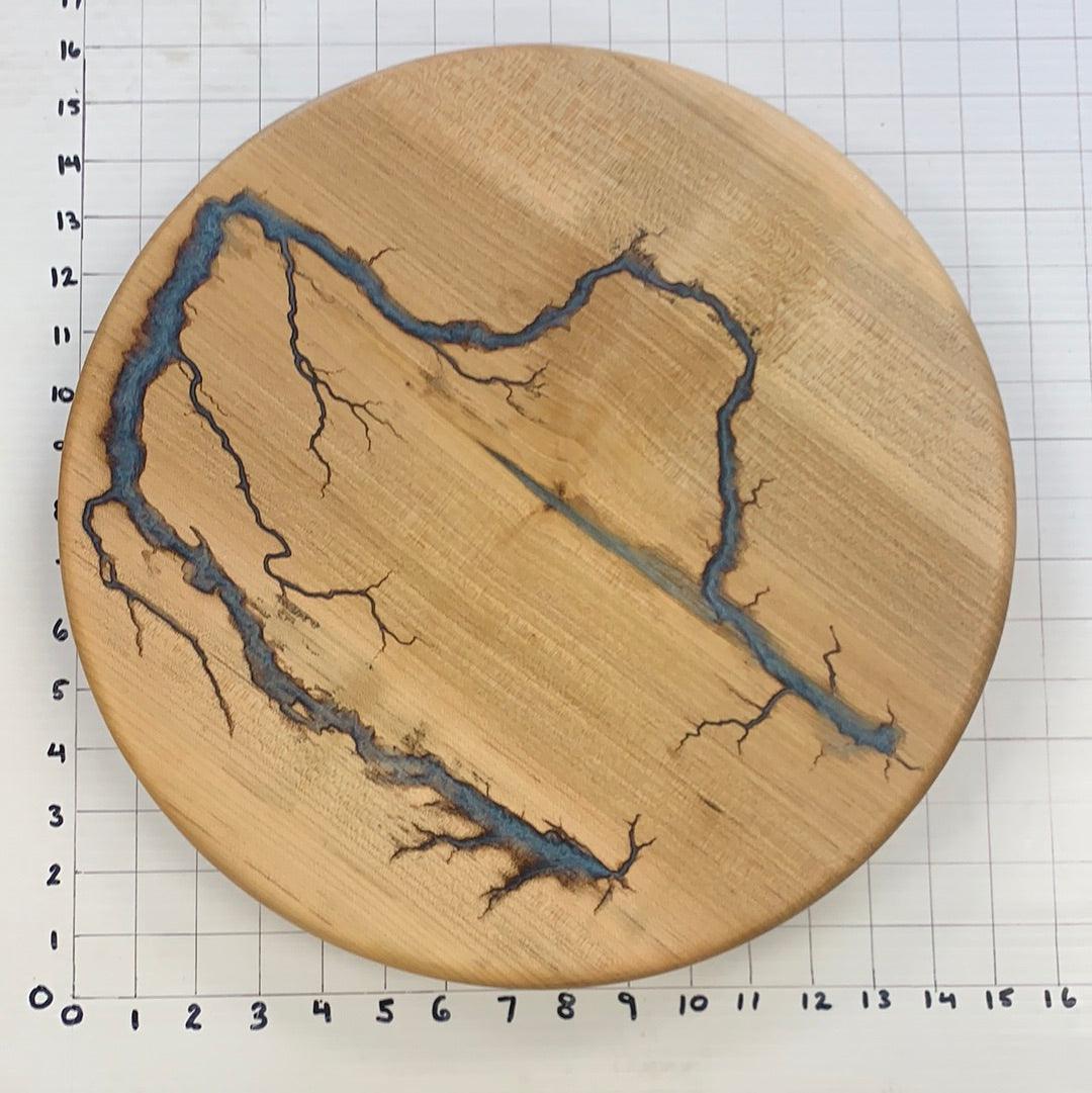15" Wood Lazy Susan - Kitchen Turntable Table Serveware - Fractal Designs Inc