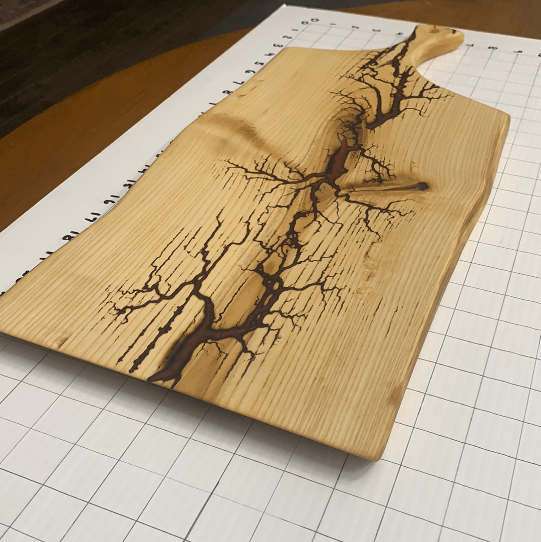 Wood Charcuterie Board Cheese Board Serveware With Handle - Fractal Designs Inc