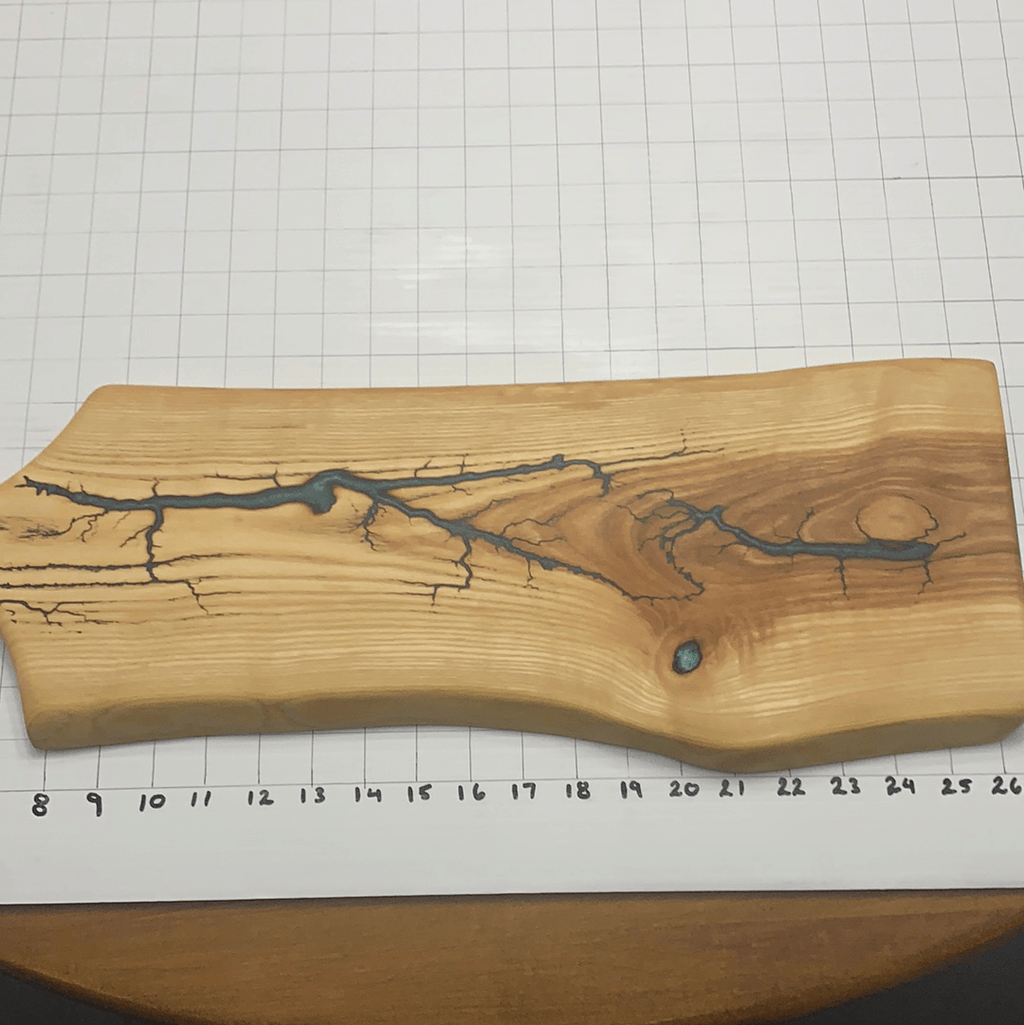 Wood Charcuterie Board Serveware With Handle - Fractal Designs Inc