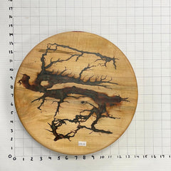 14" Wood Lazy Susan - Kitchen Turntable Table Serveware - Fractal Designs Inc