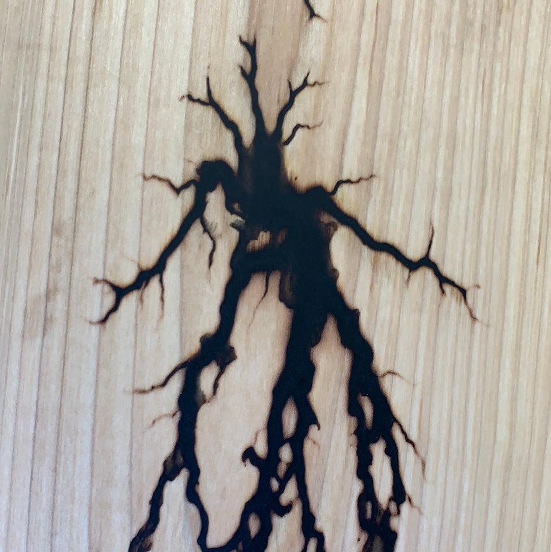 Wood Charcuterie Board Serveware With Handle - Fractal Designs Inc