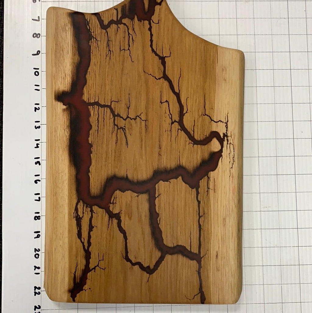 Wood Charcuterie Board Serveware With Handle - Fractal Designs Inc