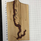 Wood Charcuterie Board Serveware With Handle - Fractal Designs Inc