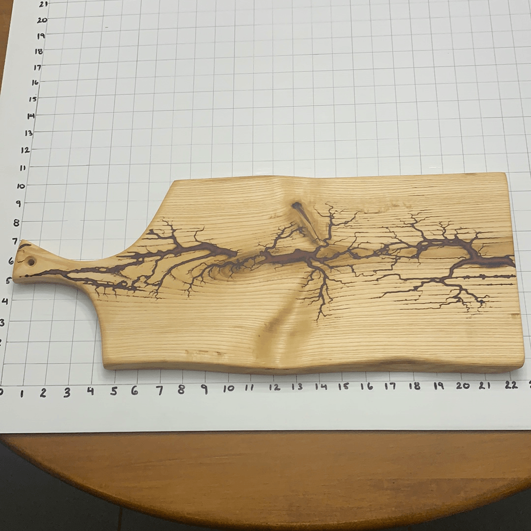 Wood Charcuterie Board Cheese Board Serveware With Handle - Fractal Designs Inc
