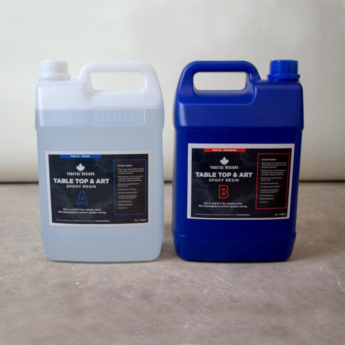 Table Top & Art epoxy 1:1 ratio (Price per 10L kit) - Fractal Designs Inc